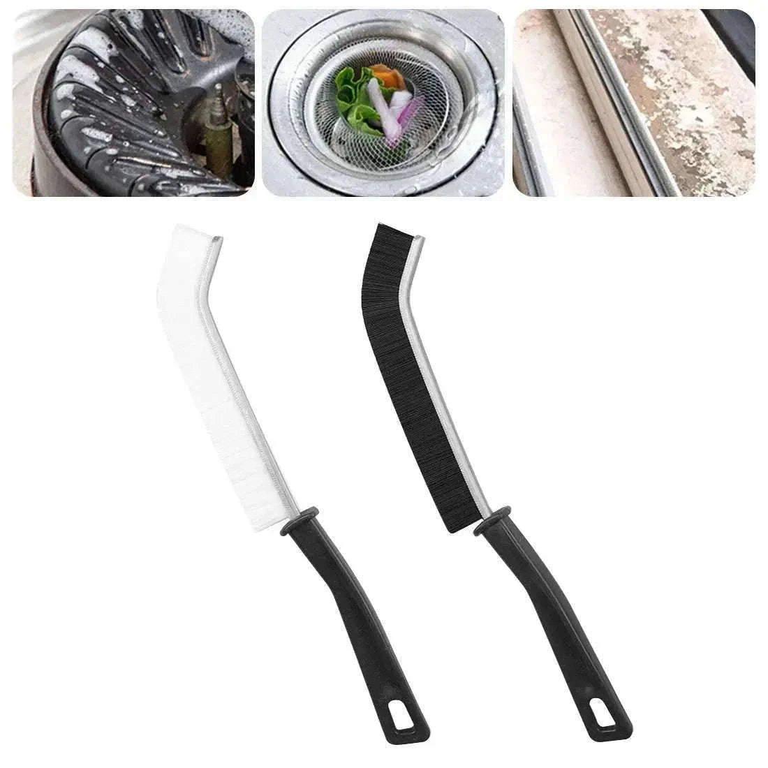 Crevice Cleaning Brush Set for Home, Kitchen, Car and Office-2Pcs