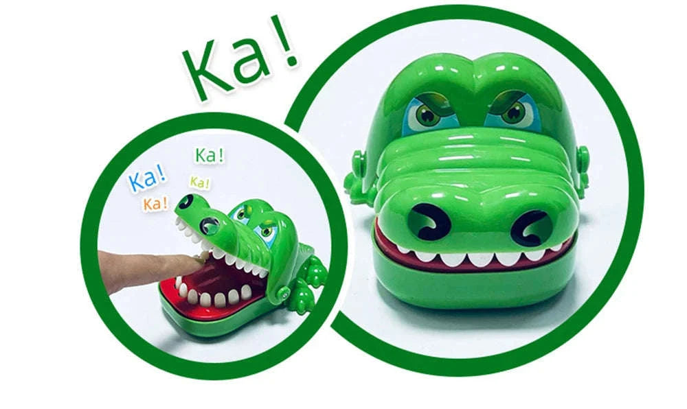 Crocodile Bite Toy Reaction Game-Green / Small