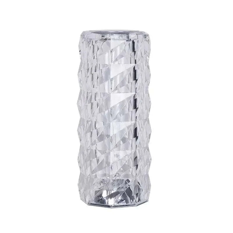 Crystal Diamond Table Lamp Rechargeable Acrylic Ambiance Light-Large-3 colors