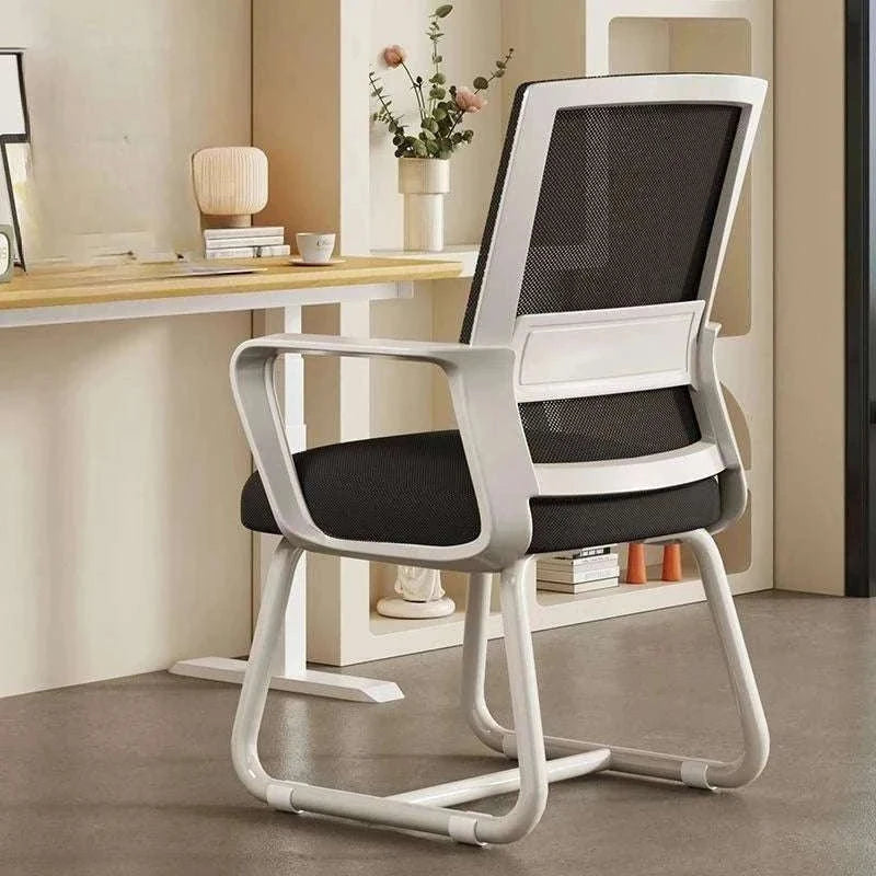 Cushioned Metal Frame Office Chair for Desk, Study, and Dorm Use-B