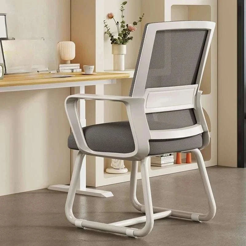 Cushioned Metal Frame Office Chair for Desk, Study, and Dorm Use-B