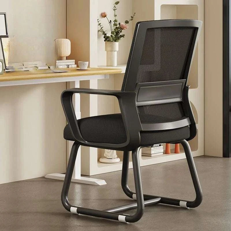 Cushioned Metal Frame Office Chair for Desk, Study, and Dorm Use-B