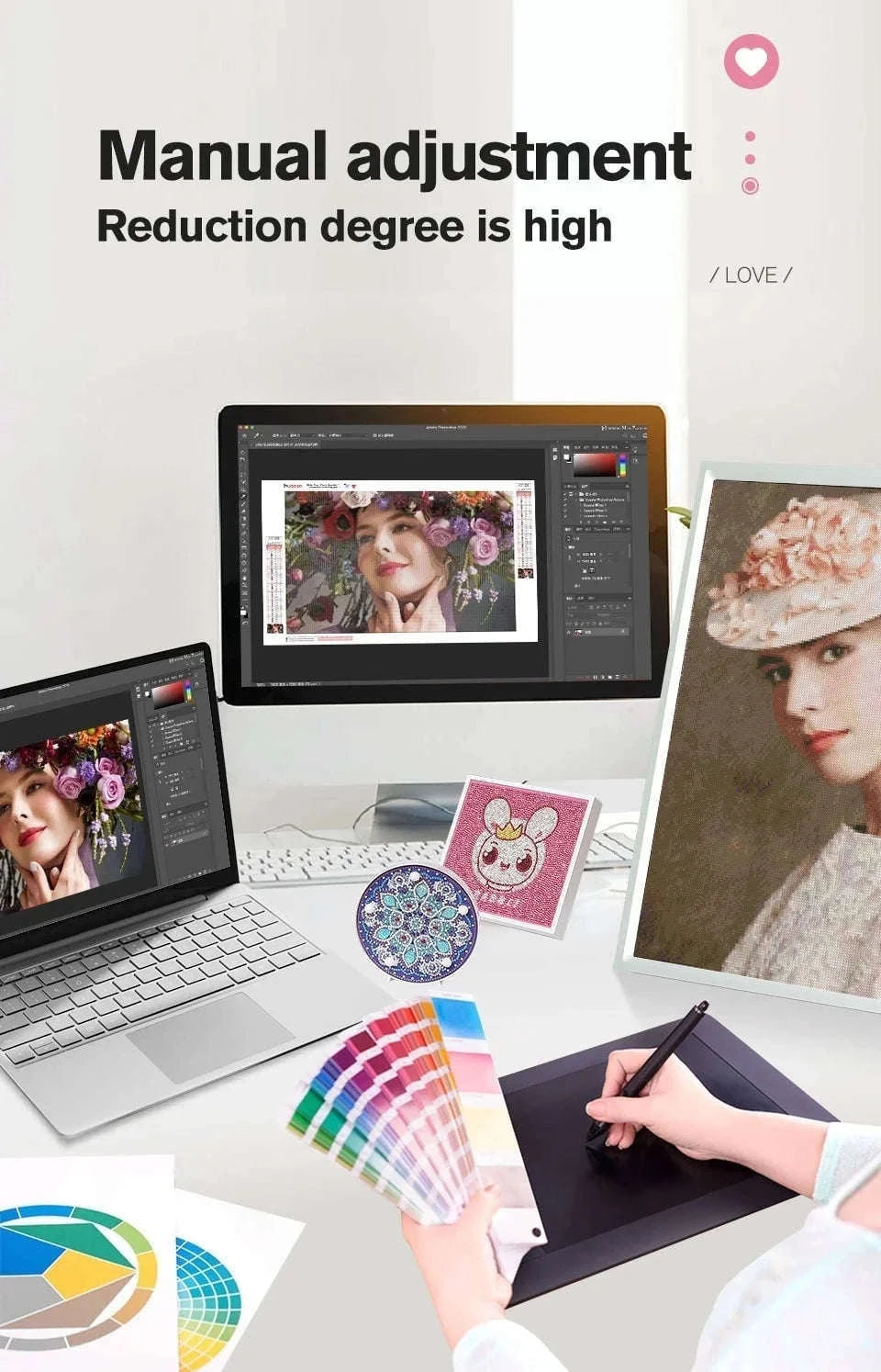 Custom Photo Diamond Painting Kit for Personalized Wall Art-Full Round / 50x80cm