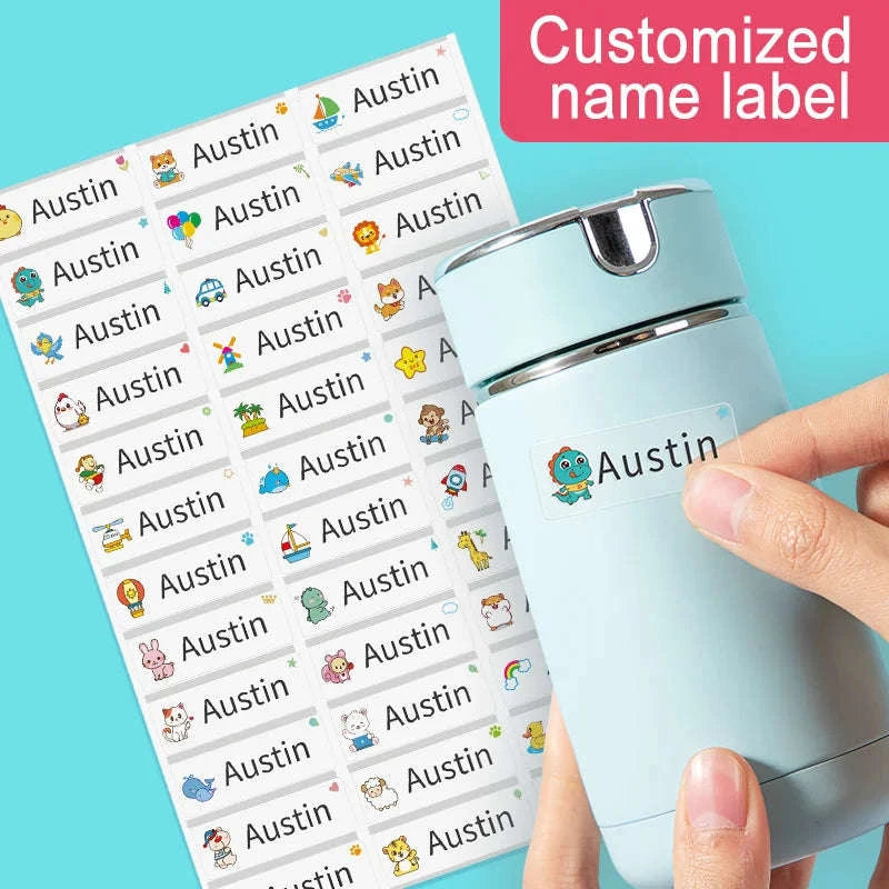 Custom Waterproof Name Stickers-B-120pcs / 3cm
