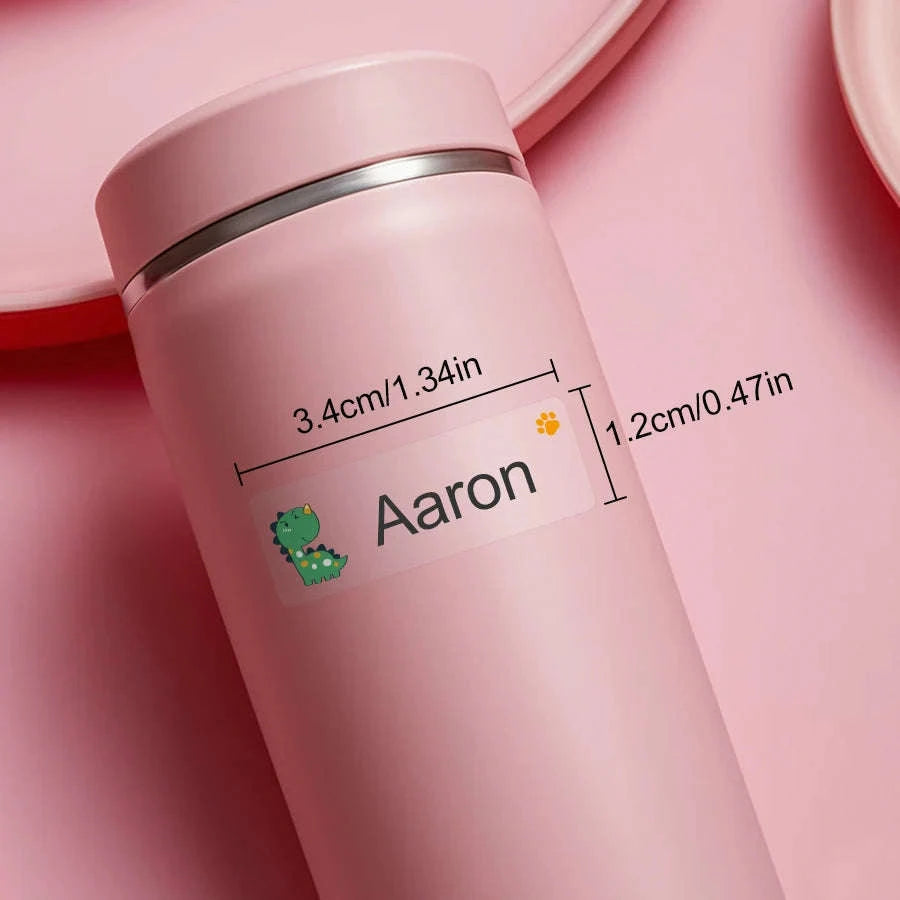 Custom Waterproof Name Stickers-B-120pcs / 3cm