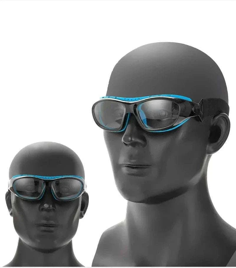 Customizable Basketball Sports Goggles for Clear, Secure Play-Gray / myopia -400