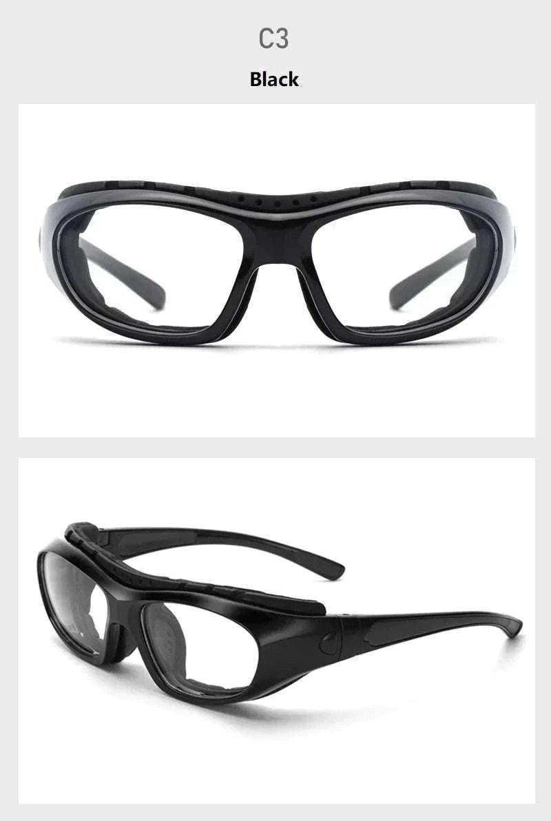 Customizable Basketball Sports Goggles for Clear, Secure Play-Gray / myopia -400