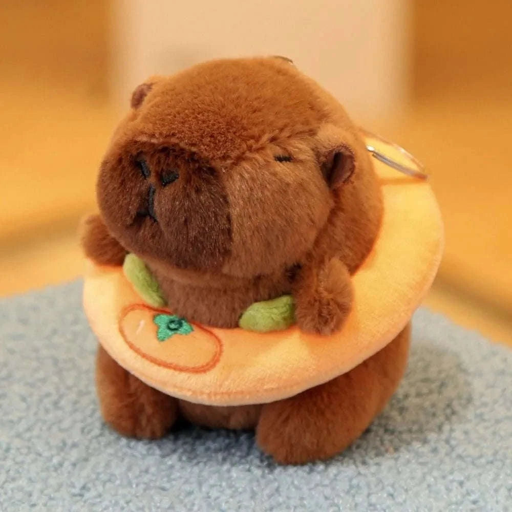 Cute Capybara Plush Toy Hoodie with Wings-Blue-Hoodie C