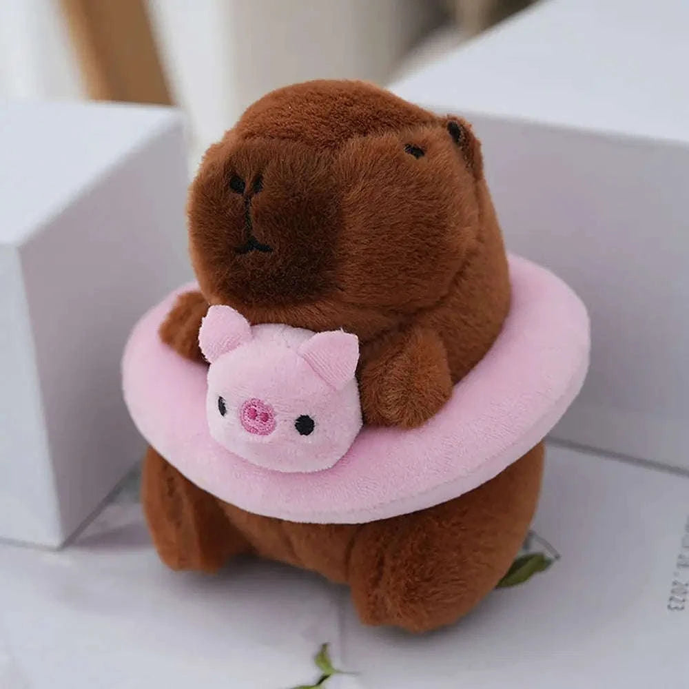 Cute Capybara Plush Toy Hoodie with Wings-Blue-Hoodie C