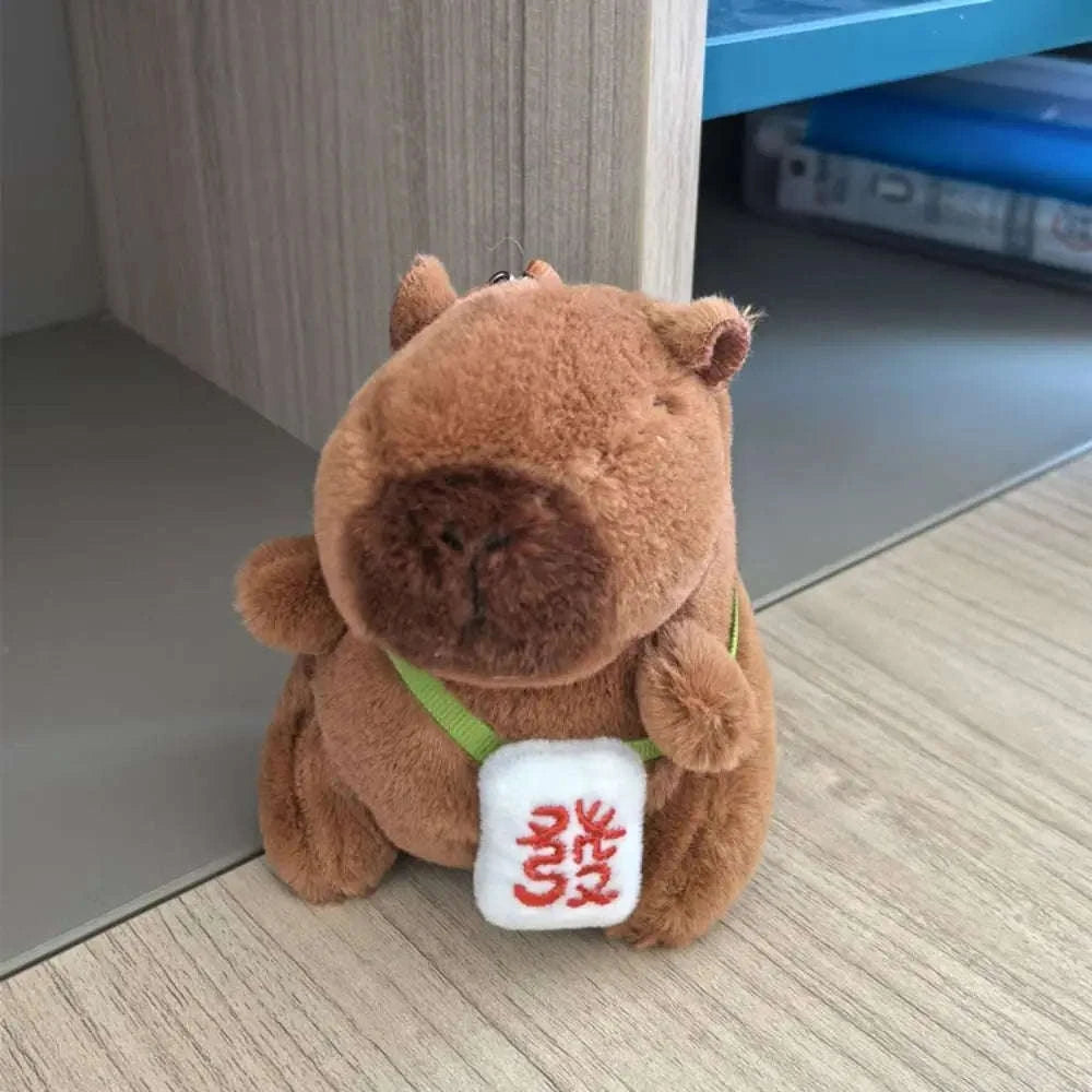 Cute Capybara Plush Toy Hoodie with Wings-Blue-Hoodie C