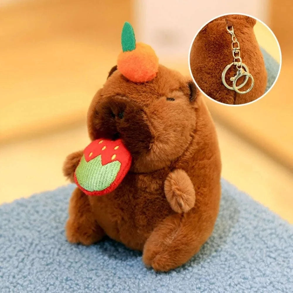 Cute Capybara Plush Toy Hoodie with Wings-Blue-Hoodie C
