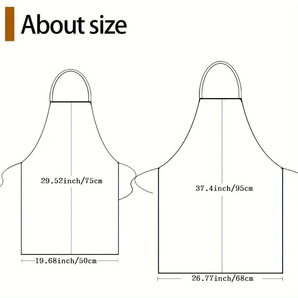 Cute Cat Pattern Kitchen Apron with Hearts & Stars Design-B / 50x75cm