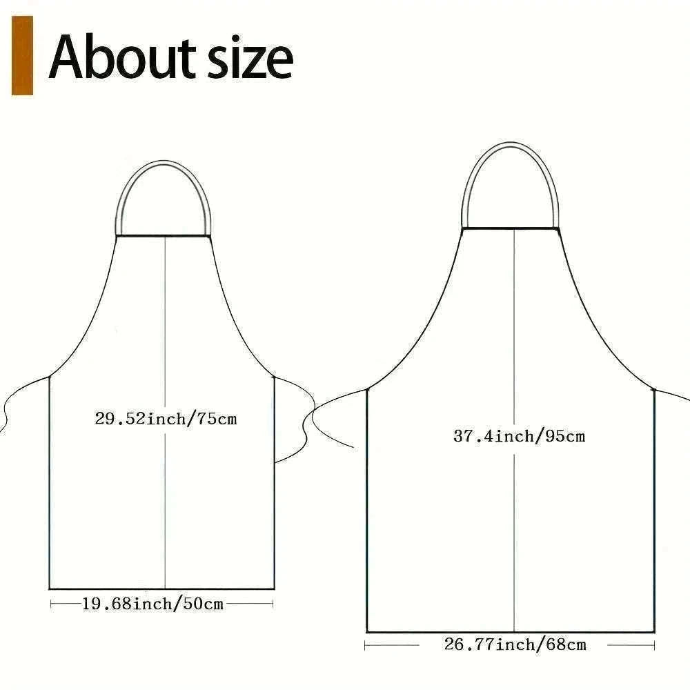 Cute Cat Pattern Kitchen Apron with Hearts & Stars Design-B / 50x75cm