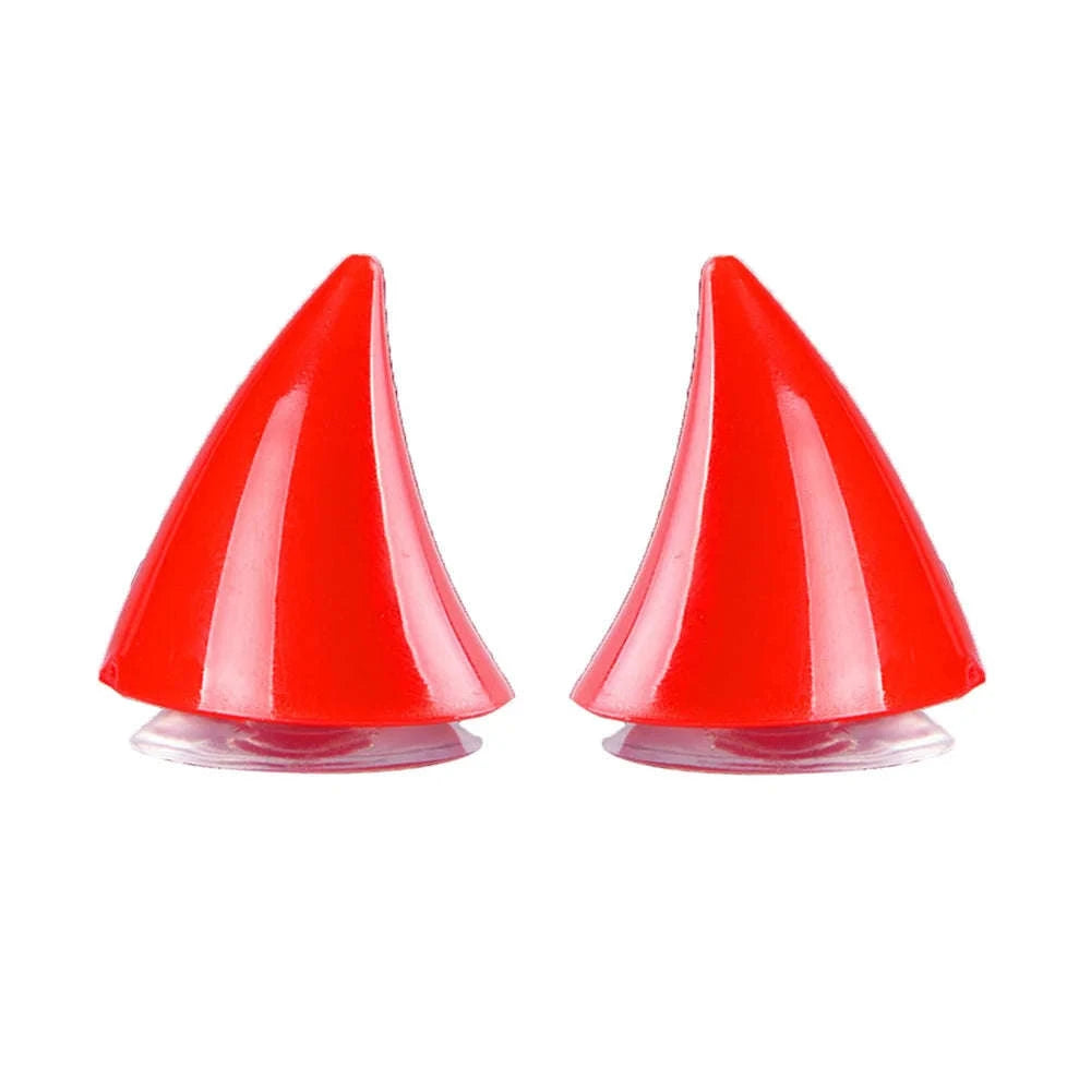 Cute Motorcycle Helmet Corner Horn Decoration-Black