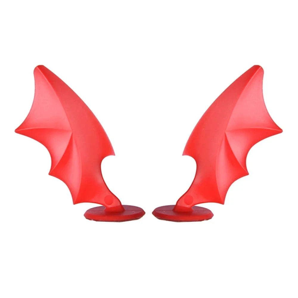 Cute Motorcycle Helmet Corner Horn Decoration-Black