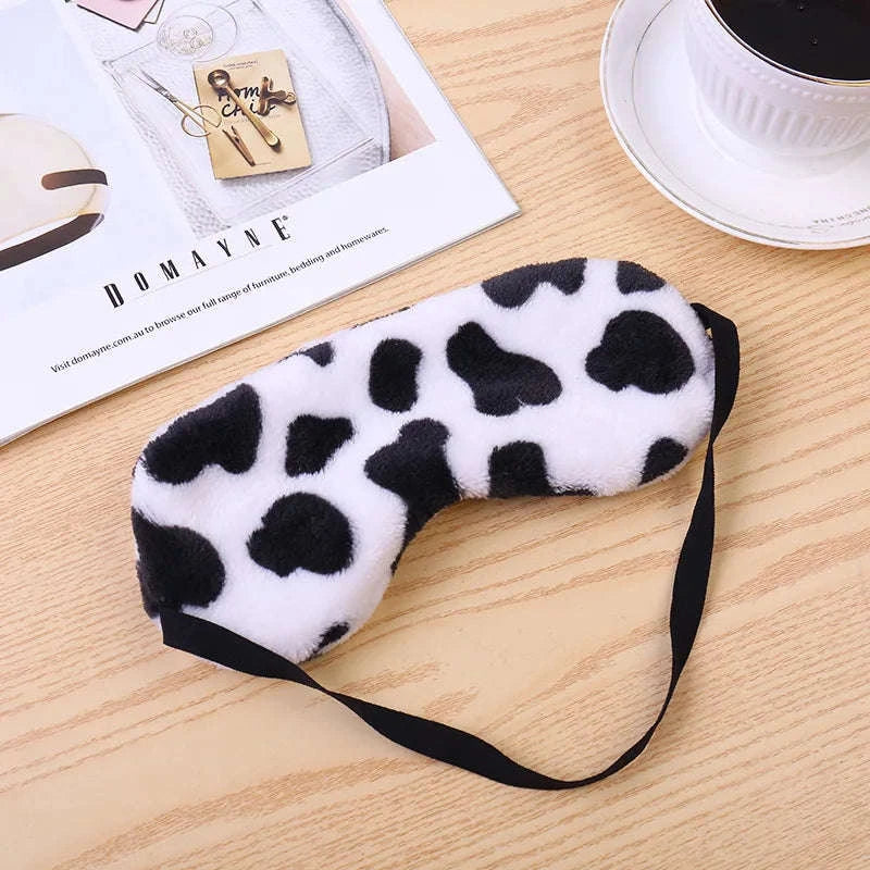 Cute Plush Sleeping Eye Mask-Red