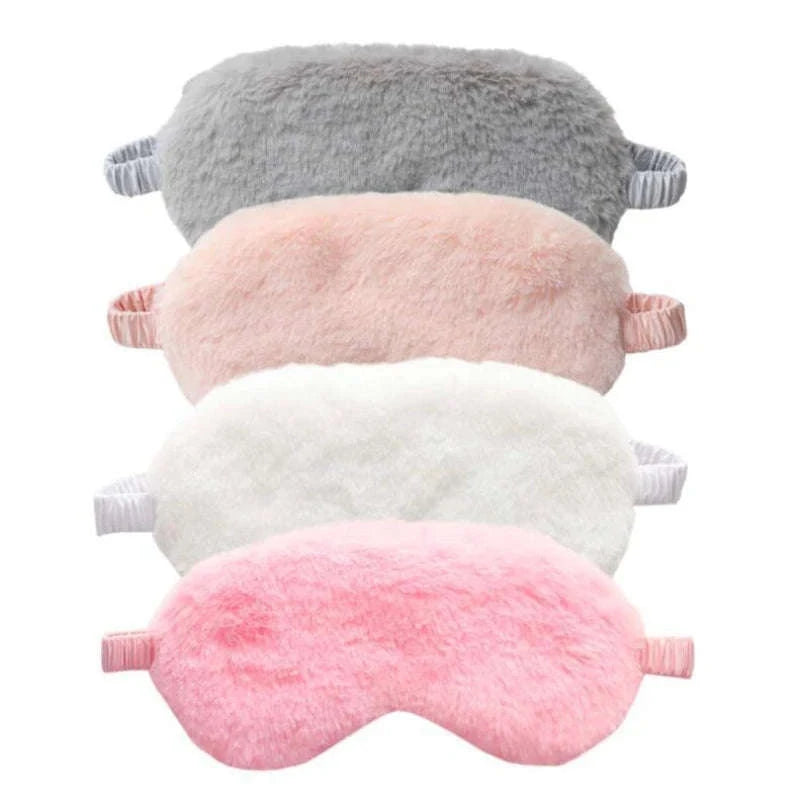 Cute Plush Sleeping Eye Mask-Red
