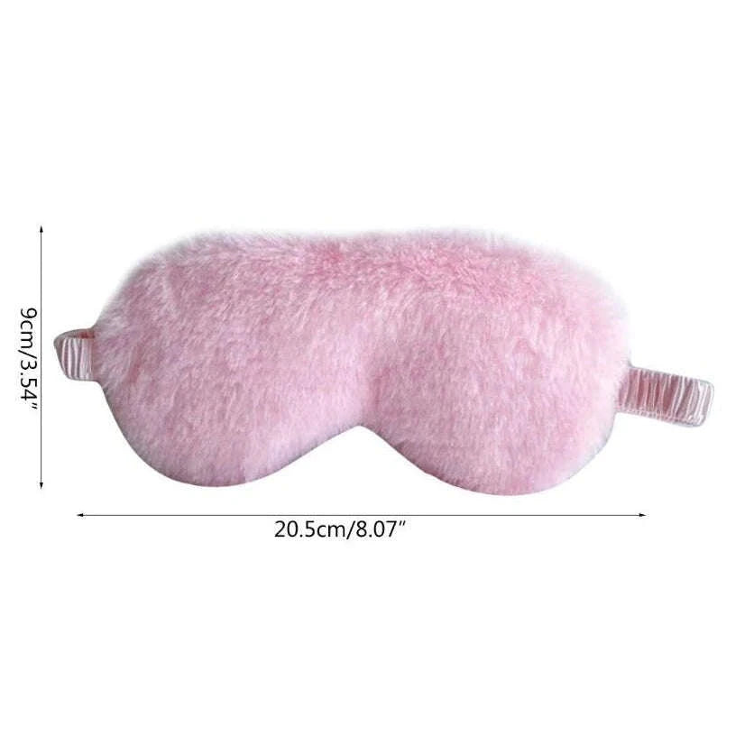 Cute Plush Sleeping Eye Mask-Red