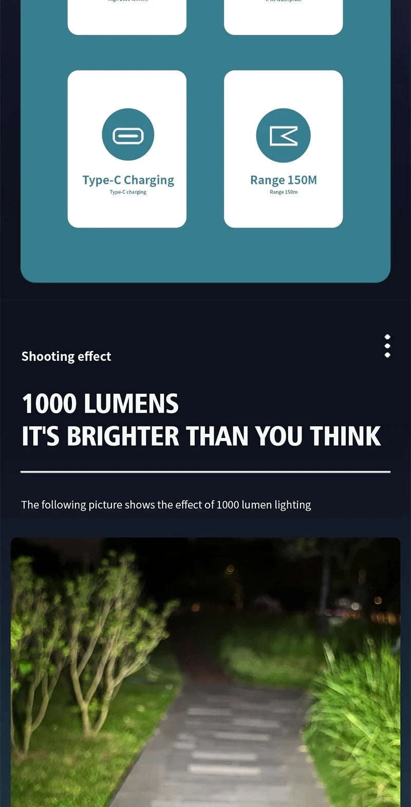 CYCLAMI 1000LM Rechargeable Bike Light-BR1000 S2 Taillight