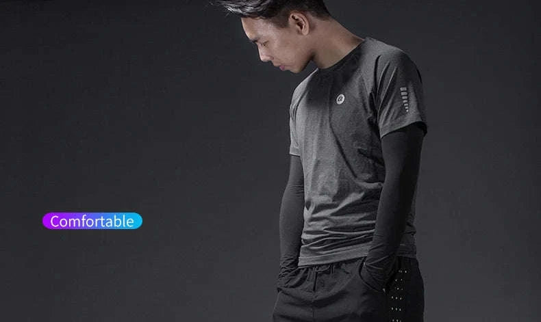 Cycling Base Layer Long Sleeve Thermal Shirt Breathable Polyester-LKW006 / Asia L(EUR M)