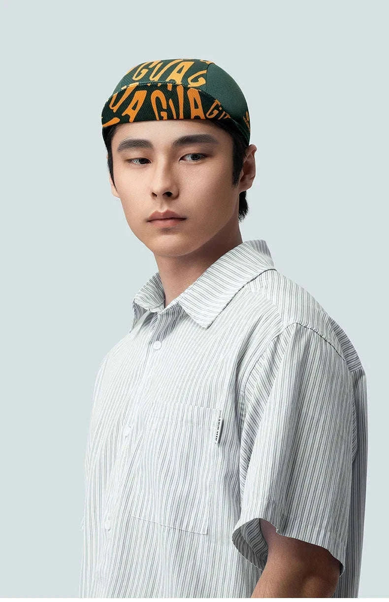 Cycling Cap with Sweat-Absorbent Mesh & Foldable Brim-18240010005