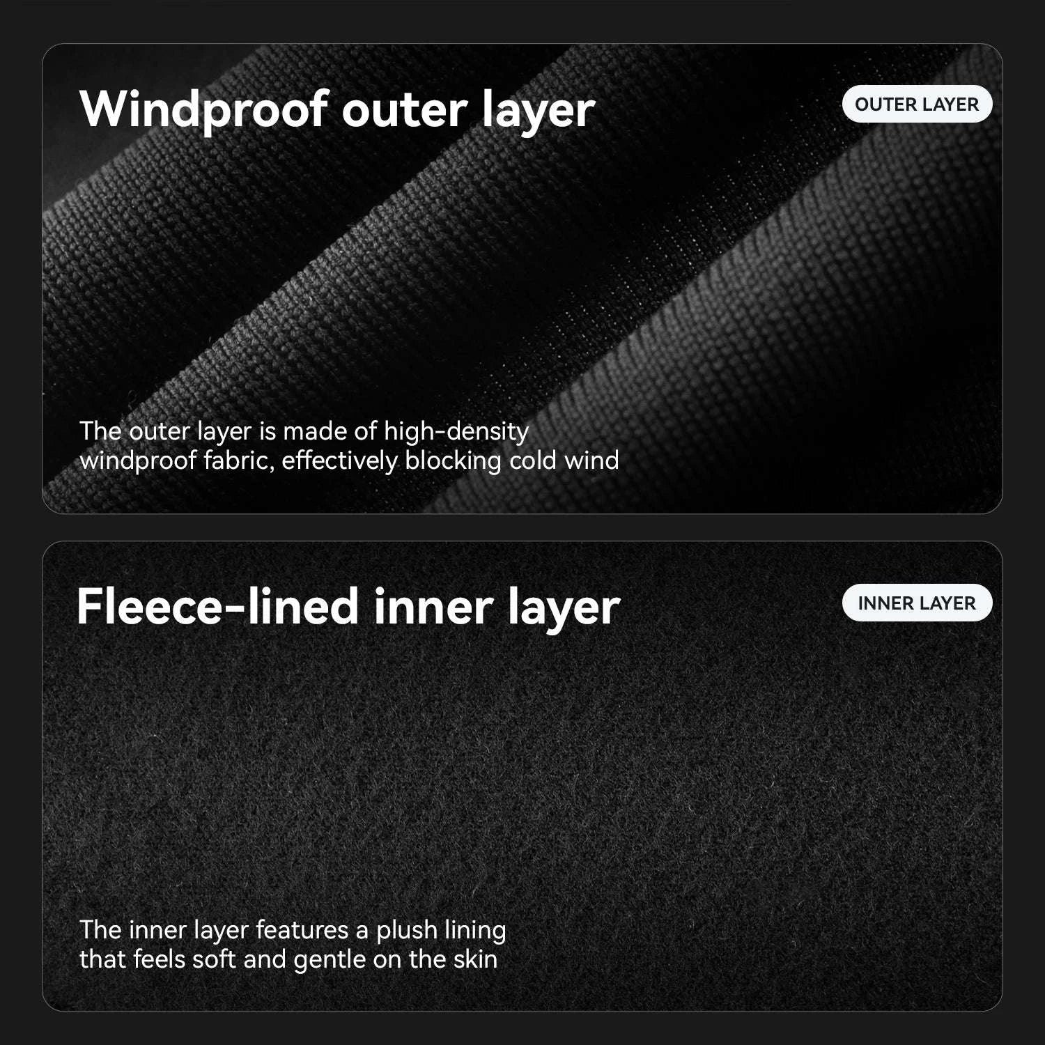 Cycling Face Mask with Fleece Inner Layer-1PCS KZ019-1