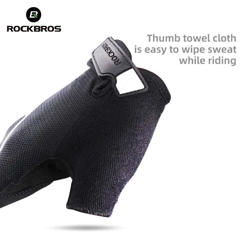 Cycling Gloves Shockproof Foam Padded Half Finger Anti-Slip Grip-S107 / S