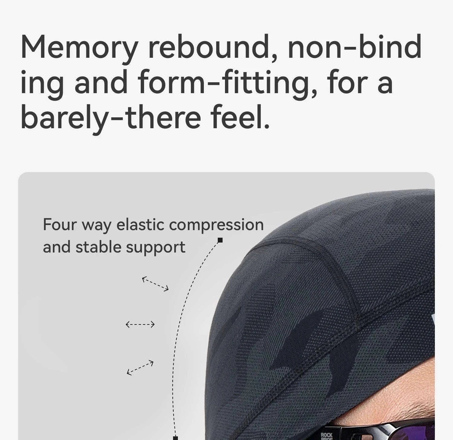 Cycling Head Cover Inner Cap for Helmet Comfort-LF260132-BK 1pcs