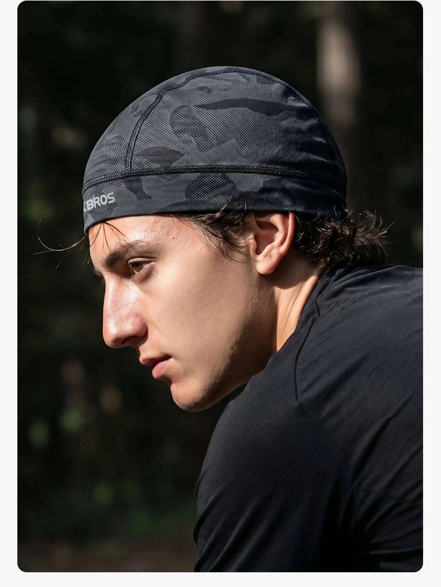 Cycling Head Cover Inner Cap for Helmet Comfort-LF260132-BK 1pcs