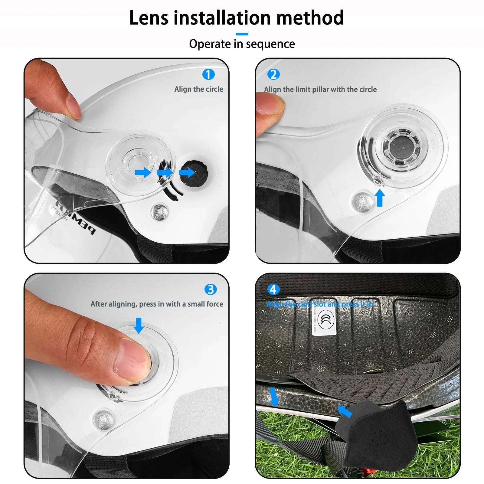 Cycling Helmet with Goggles & Ear Protection-V08-Khaki-Gray / 55-62CM