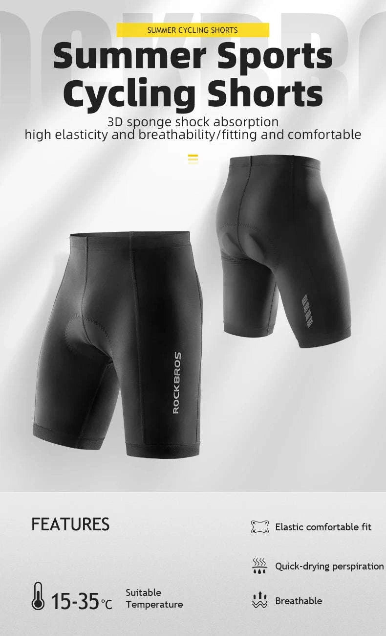 Cycling Shorts with 3D Gel Pad Breathable Quick-Dry Bike Tights-Asia XXL(EUR Size)