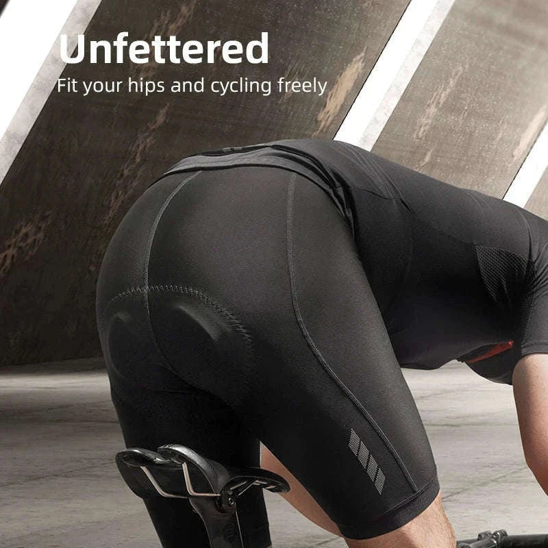 Cycling Shorts with 3D Gel Pad Breathable Quick-Dry Bike Tights-Asia XXL(EUR Size)