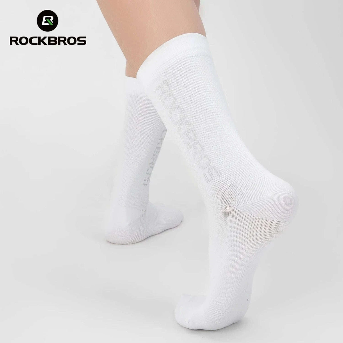 Cycling Socks Breathable Antibacterial Reflective 2 Pairs-490067bk / S(EUR 35-38)