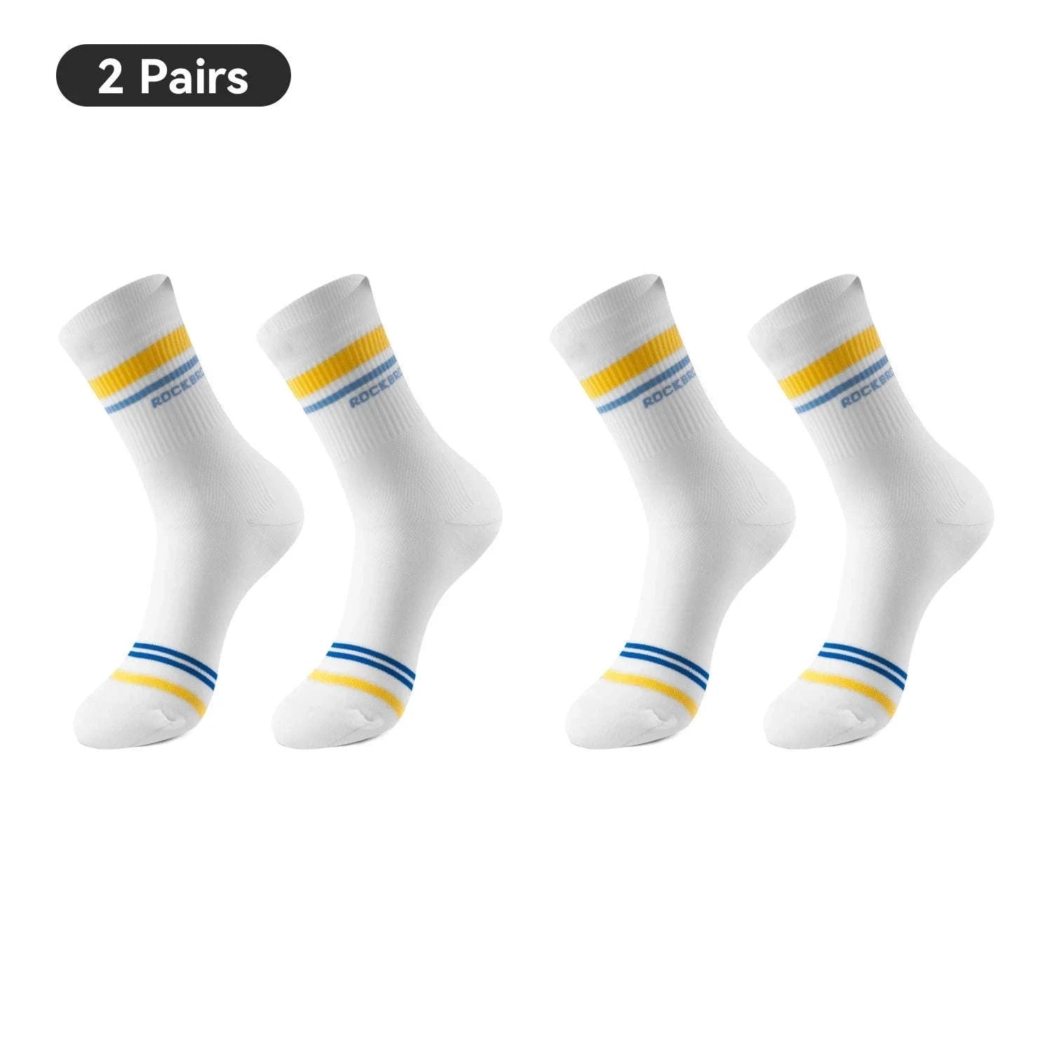 Cycling Socks Knee-High Breathable Stretch Sport Socks-2pairs 490068 / S(EUR 35-38)