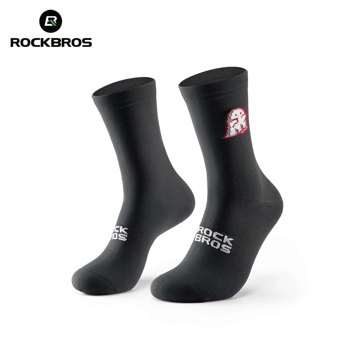 Cycling Socks Nylon Elastane Moisture-Absorbing Sport Socks-2pairs 490009-ad / M(EUR 39-42)