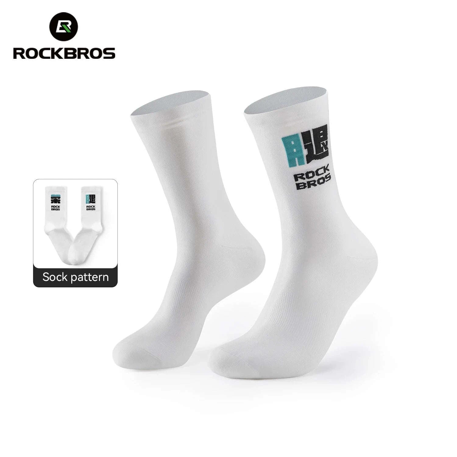 Cycling Socks Nylon Elastane Moisture-Absorbing Sport Socks-2pairs 490009-ad / M(EUR 39-42)