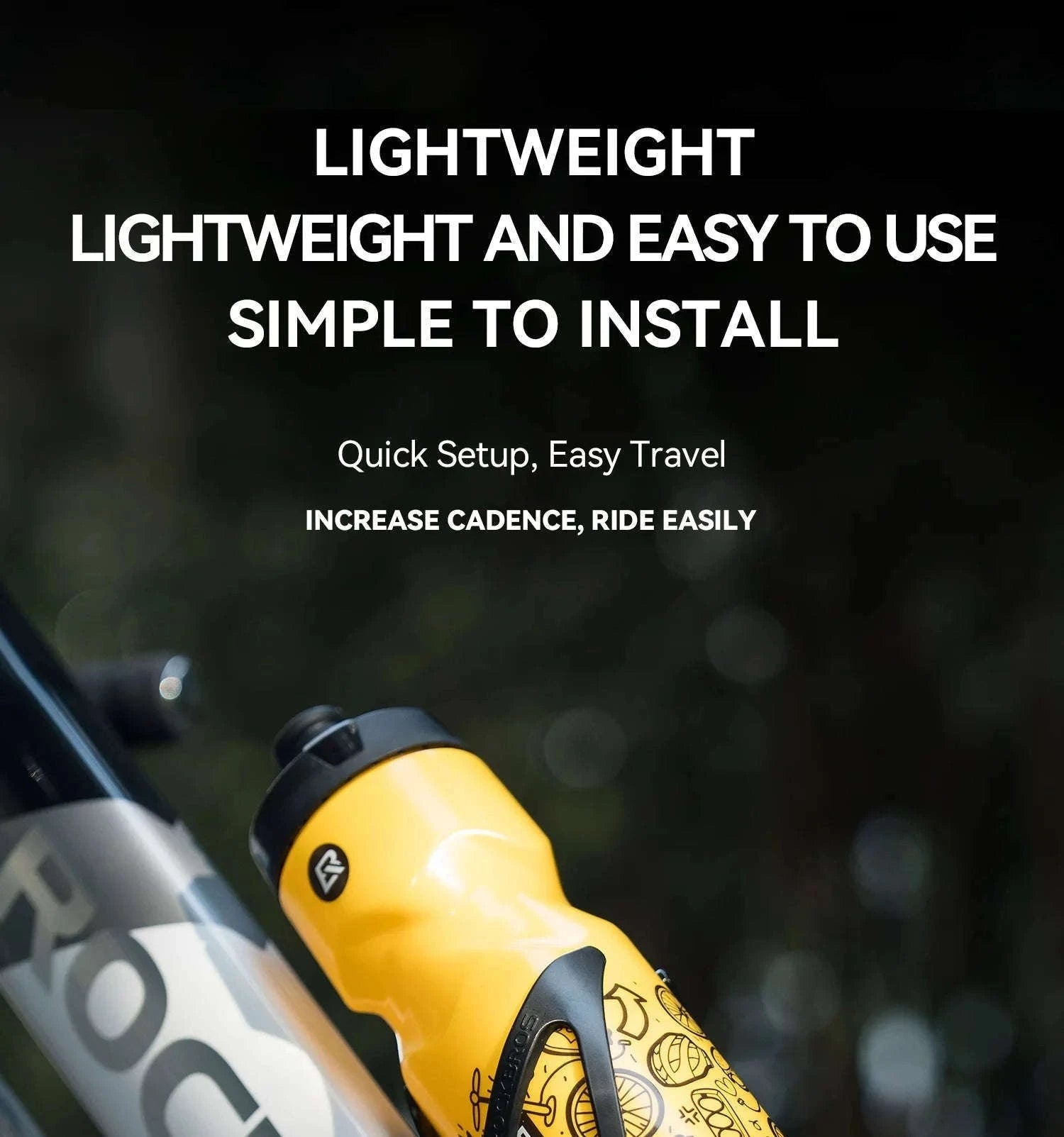 Cycling Water Bottle 0.6L with Bike Cage for Easy Hydration-310050-C