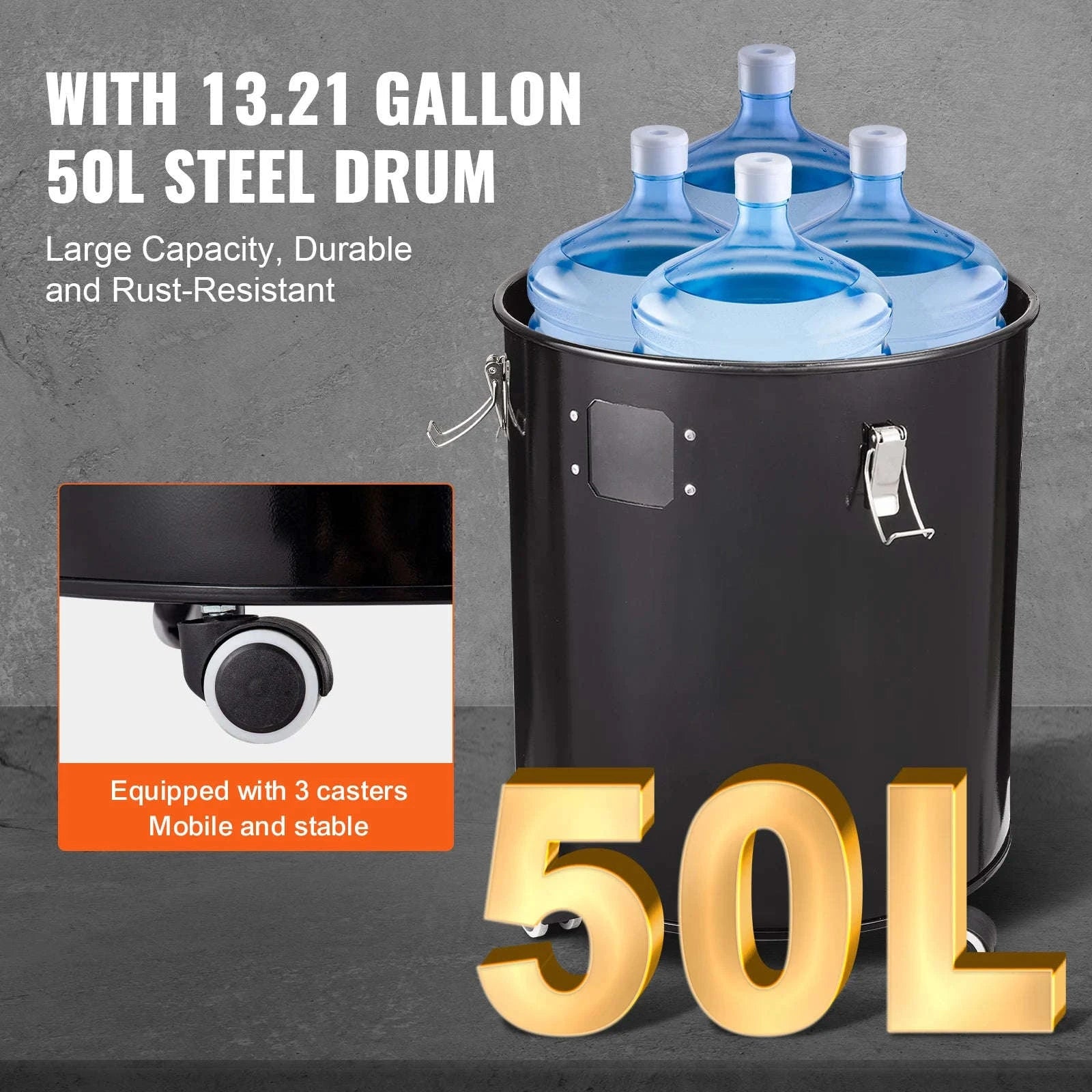 Cyclone Dust Separator with 50L Tank for 4-Inch Hoses-transparent / Germany