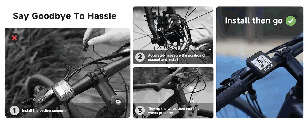 CYCPLUS GPS Bike Computer Wireless Stopwatch IPX6 Waterproof-G1 Z1