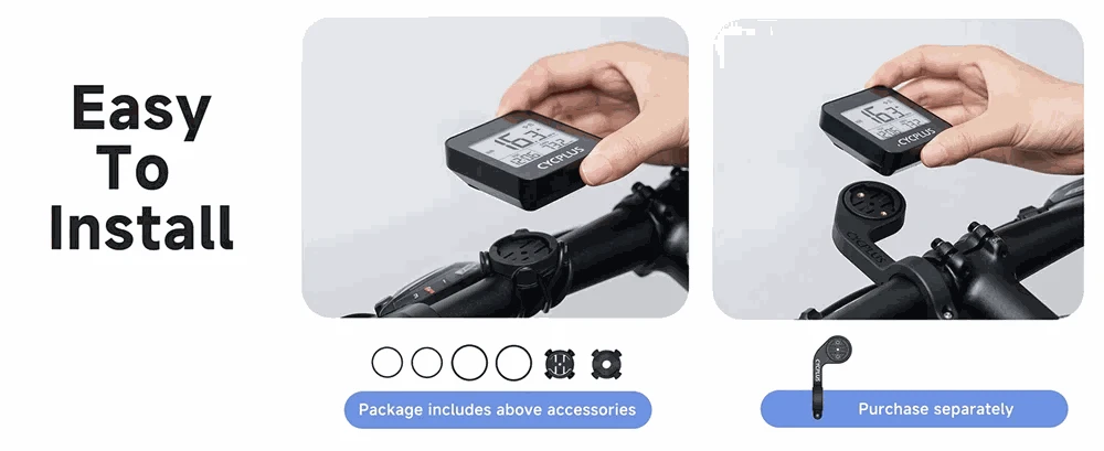 CYCPLUS GPS Bike Computer Wireless Stopwatch IPX6 Waterproof-G1 Z1