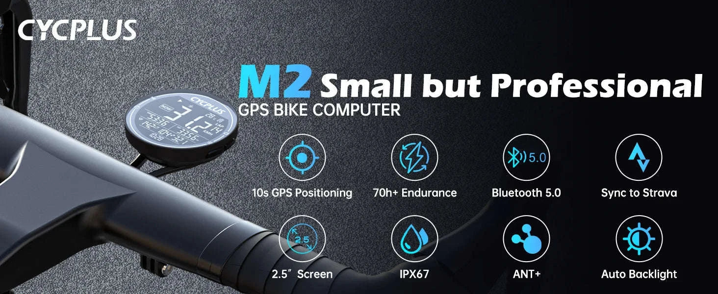 CYCPLUS M2 Wireless GPS Bicycle Computer-CYCPLUS M2