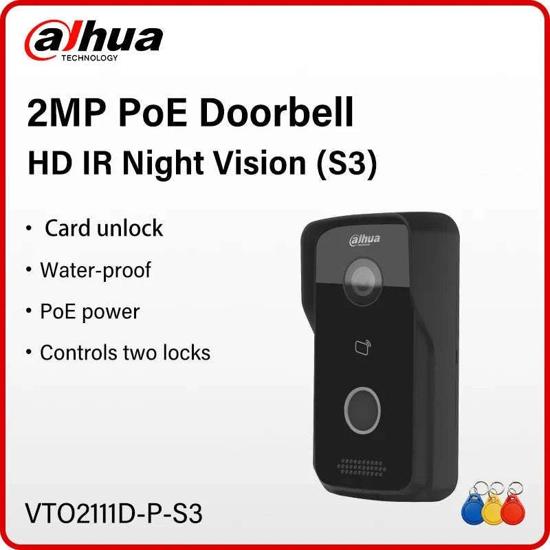 Dahua 2MP IP Villa Door Station with PoE-Doorbell