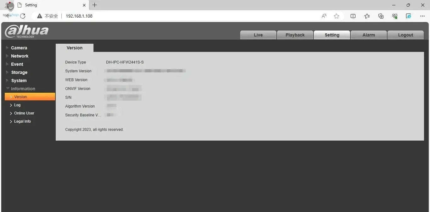 Dahua IPC-HFW2441S-S WizSense Bullet Camera – 4MP PoE, IR30M, Outdoor Security-2.8mm / CHINA