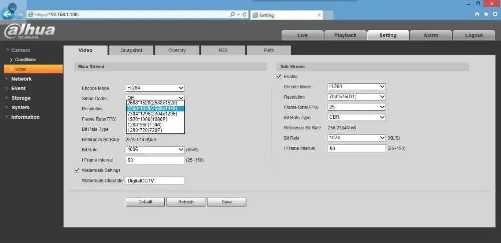 Dahua IPC-HFW2441S-S WizSense Bullet Camera – 4MP PoE, IR30M, Outdoor Security-2.8mm / CHINA