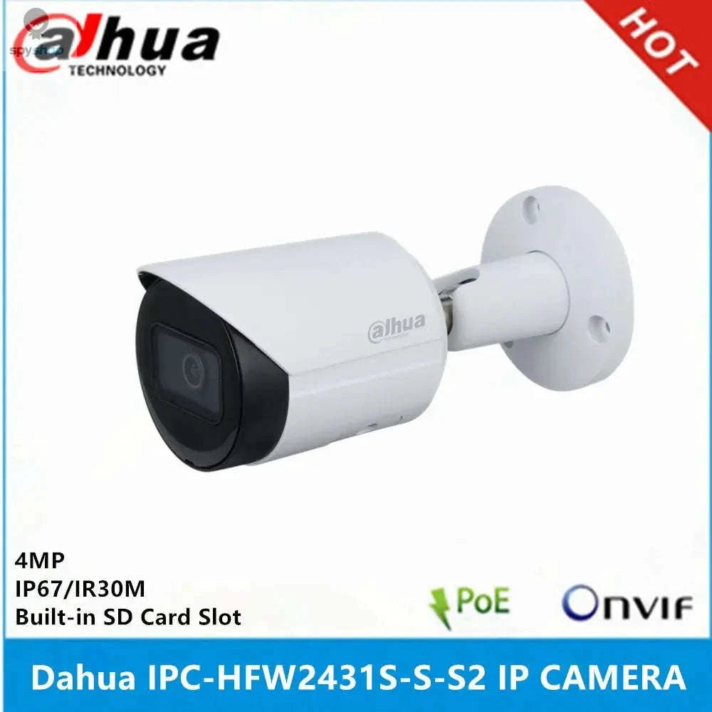 Dahua IPC-HFW2441S-S WizSense Bullet Camera – 4MP PoE, IR30M, Outdoor Security-2.8mm / CHINA
