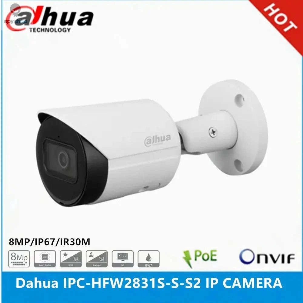 Dahua IPC-HFW2841S-S 8MP Bullet IP Camera – 4K Clarity, AI Detection, Night Vision-3.6mm / CHINA