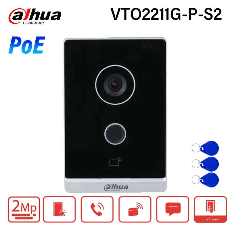 Dahua VTO2211G-P-S2 Video Intercom-VTO PoE Kit