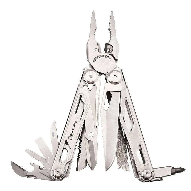 Daicamping DL30 21-in-1 Multitool for Camping and Repairs-DL30 full set silver / spain