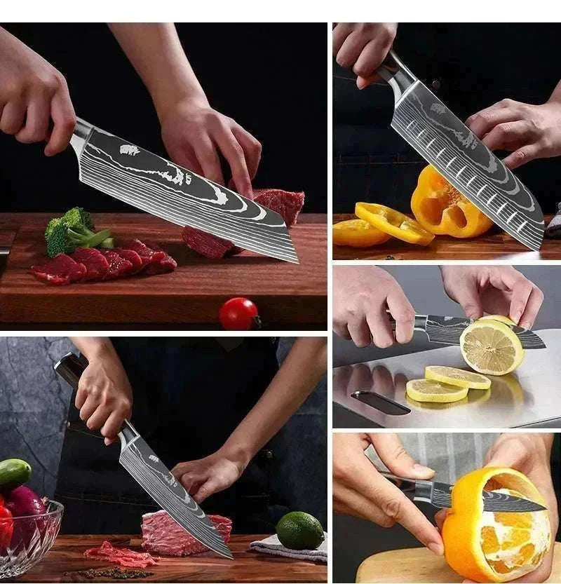 Damascus Kitchen Knife for Precise, Comfortable Daily Prep-5inch santoku knife