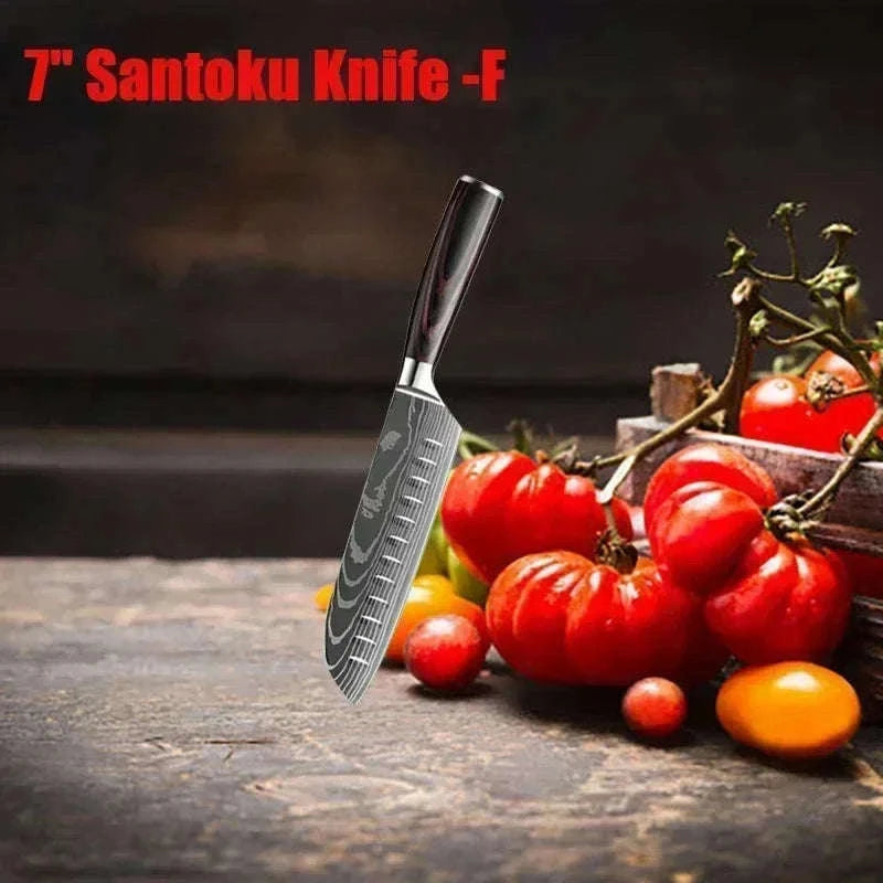 Damascus Kitchen Knife for Precise, Comfortable Daily Prep-5inch santoku knife